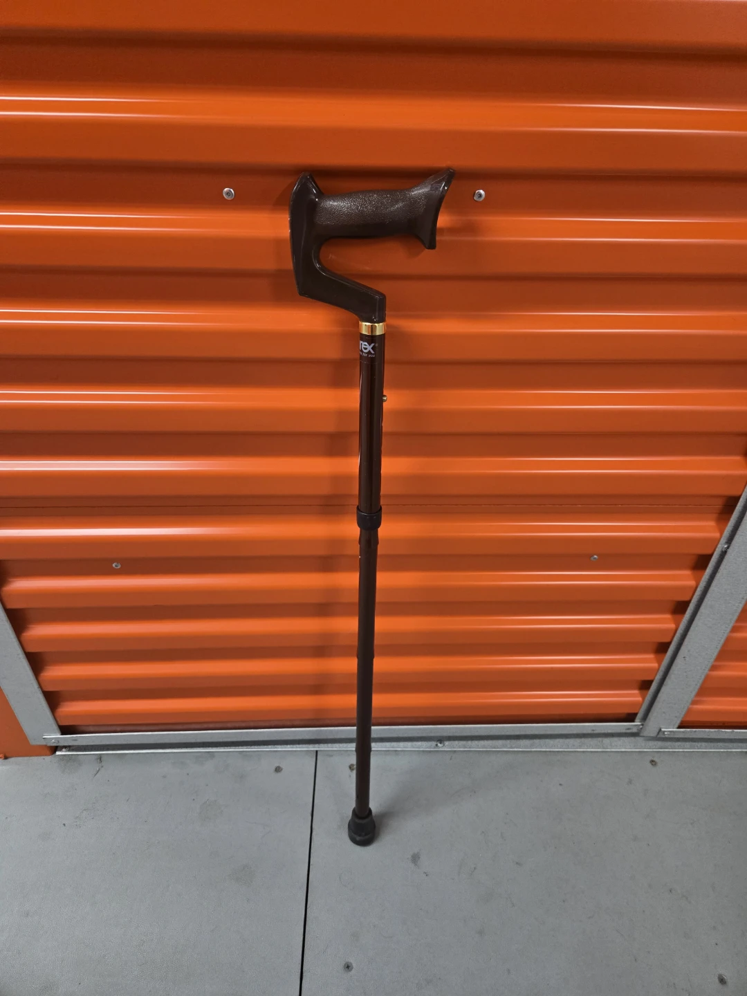 Carex Adjustable Orthopedic Palm Grip Walking Cane - Right Hand