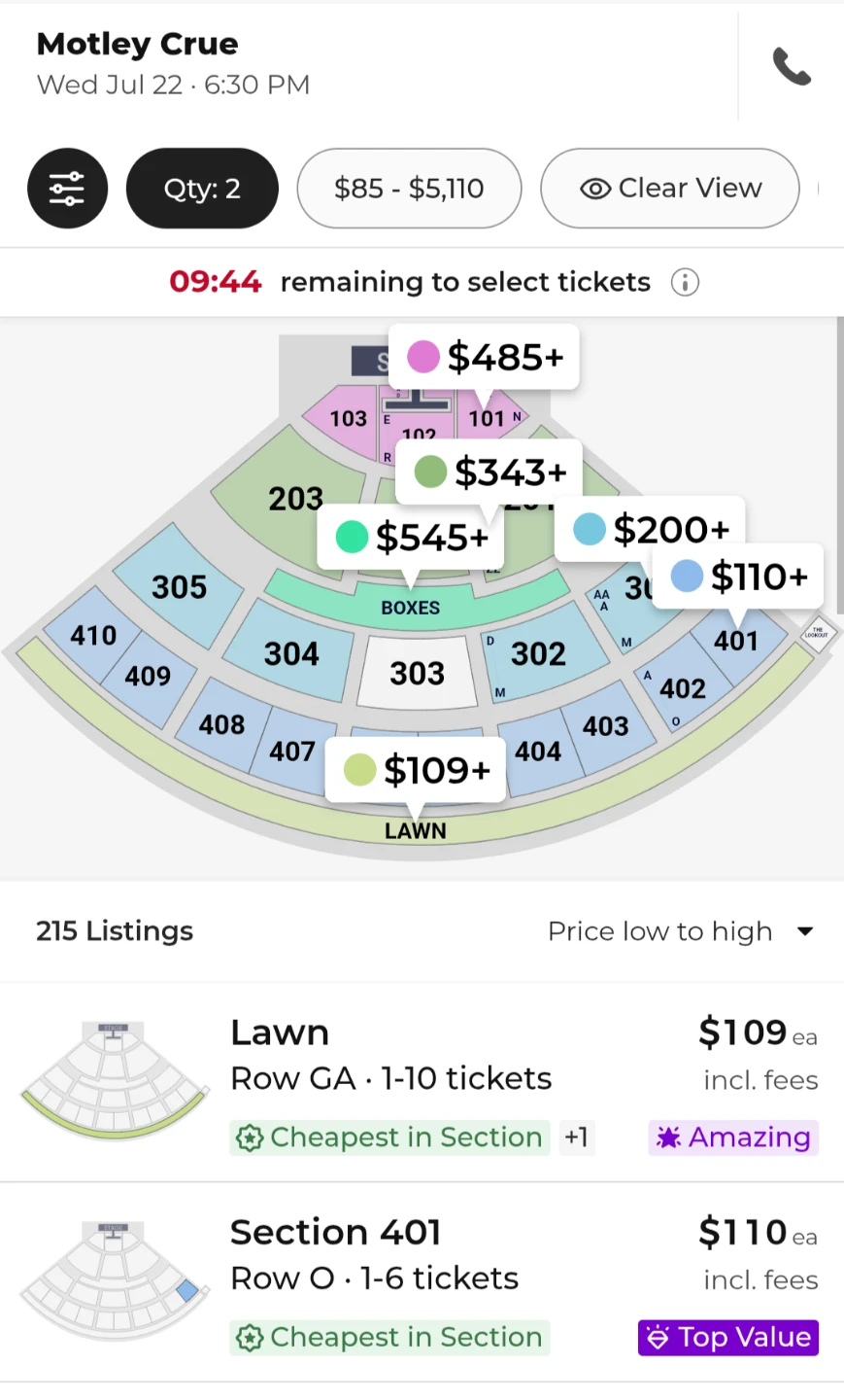 Motley Crue Tickets - Wed Jul 22 - photo 3