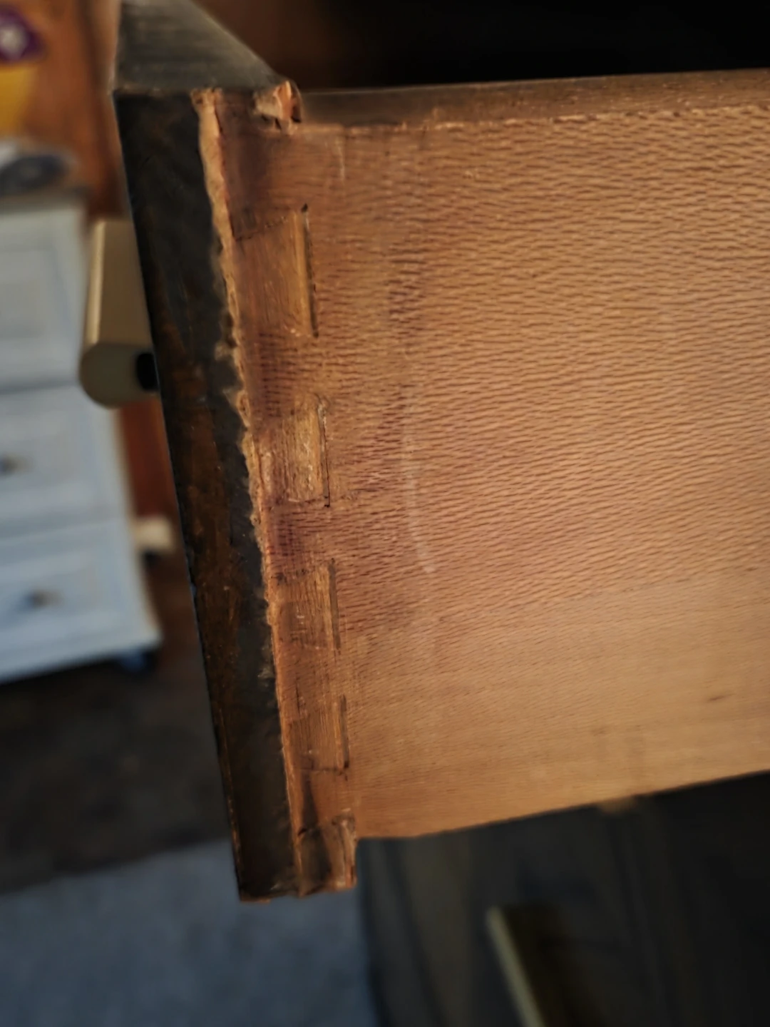 Vintage Waterfall Dresser with 4 Drawers - photo 4