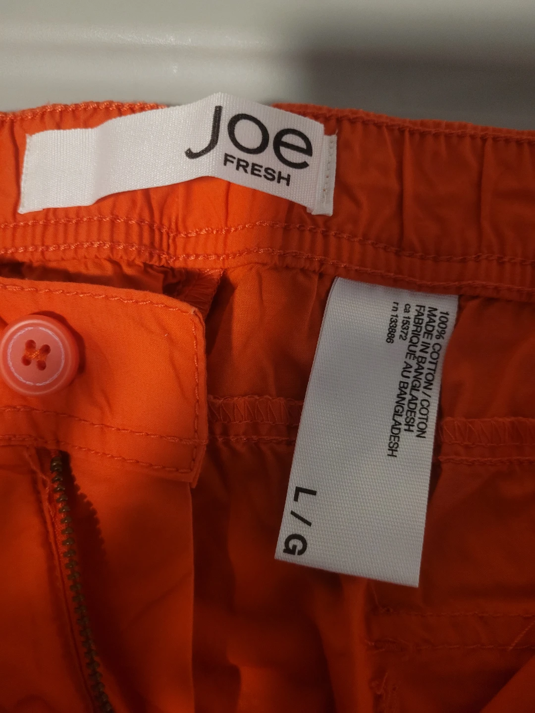 Joe Fresh Orange Cotton Shorts L/G - photo 2