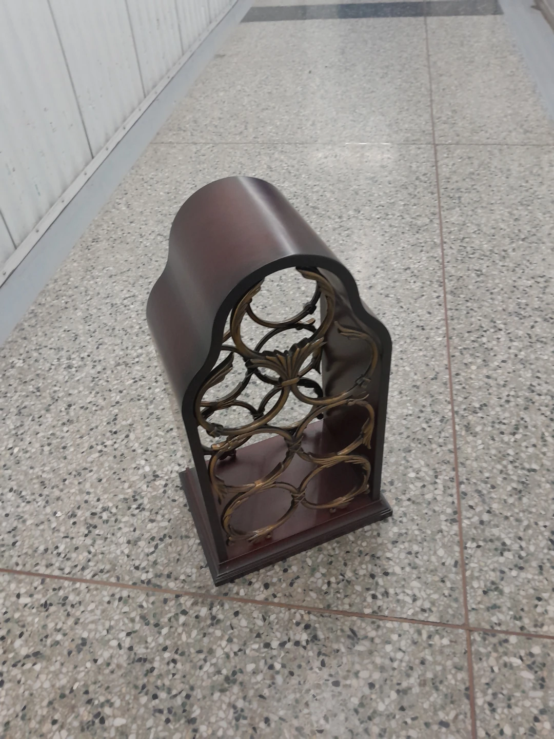 Dark Wood Wine Rack - photo 4