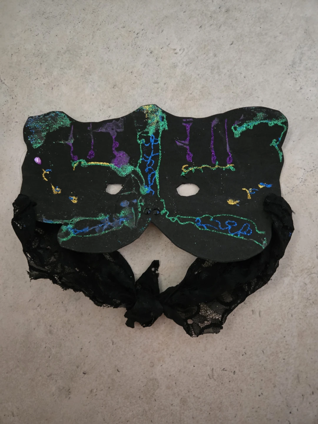 ⚽ Decorative Hand-Made One Of A Kind Masquerade Mask