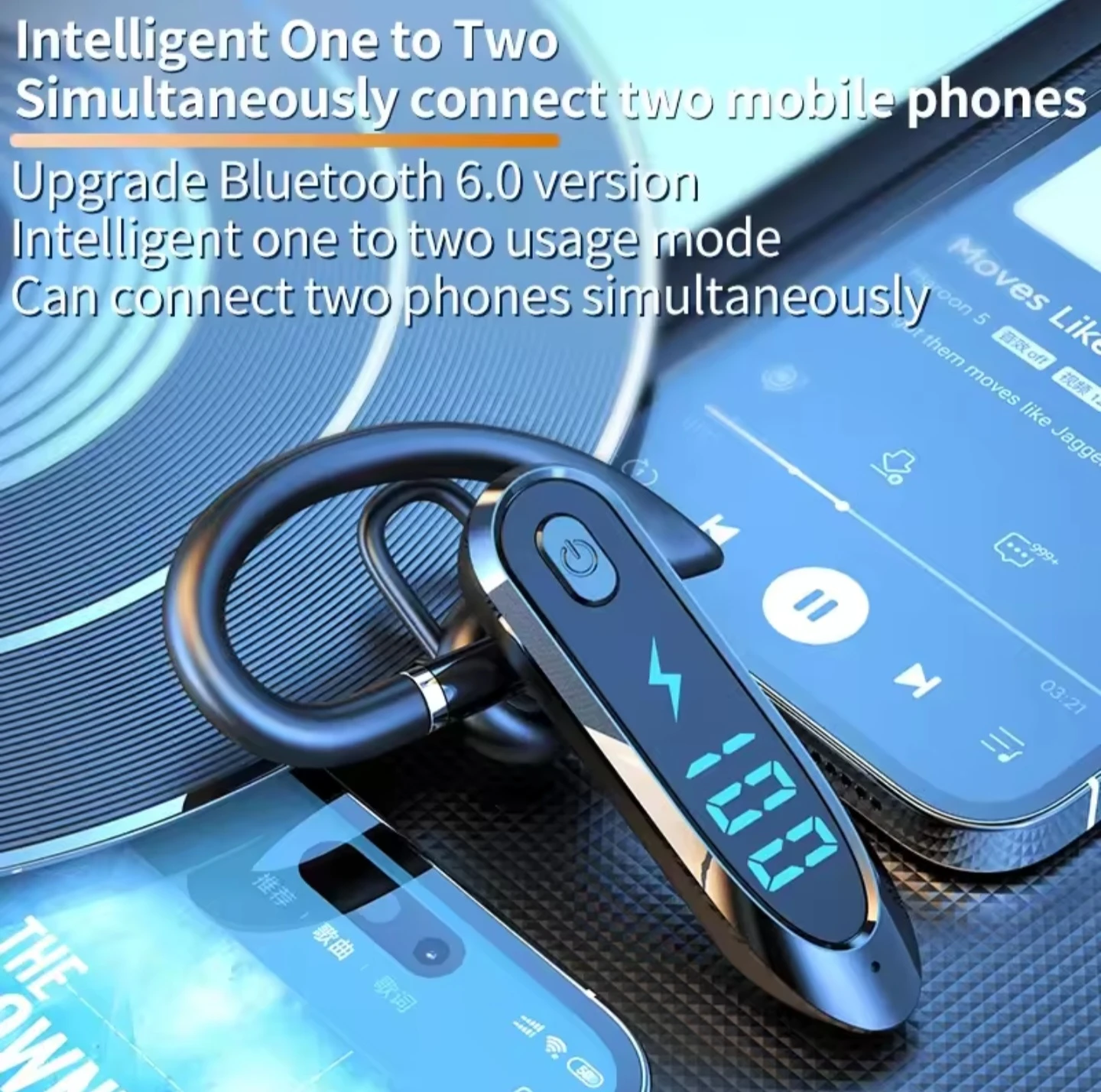 KEBIDUMEI Bluetooth 6.0 Ear Hook Headset - photo 5