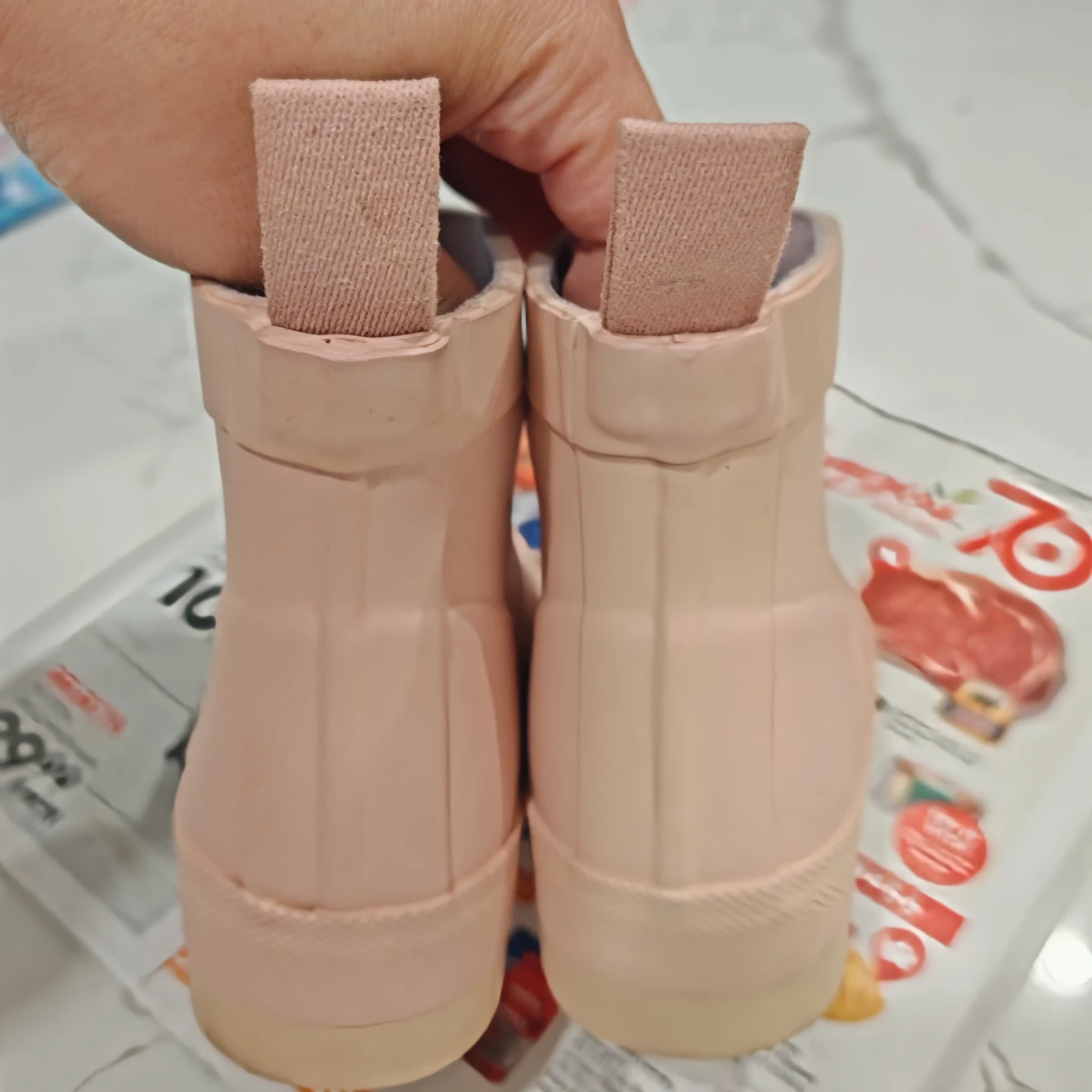 Hunter Kids Pink Rubber Boots Size UK 8 - photo 2
