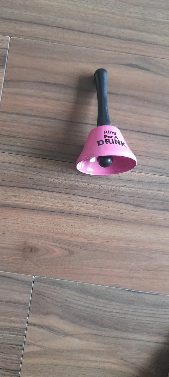 Pink "Ring for a Drink" Bell