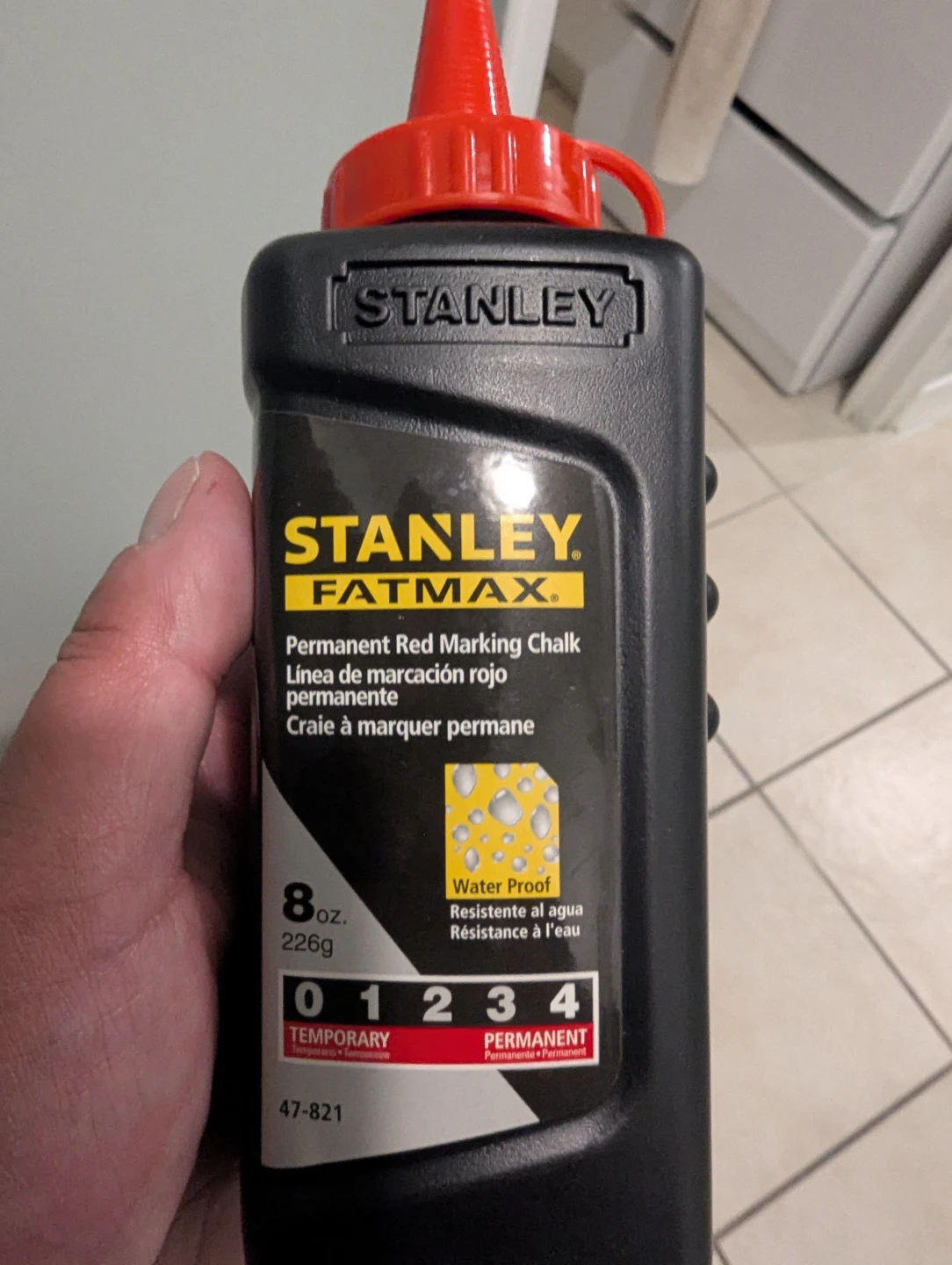 Stanley Fatmax Permanent Red Marking Chalk (8oz)