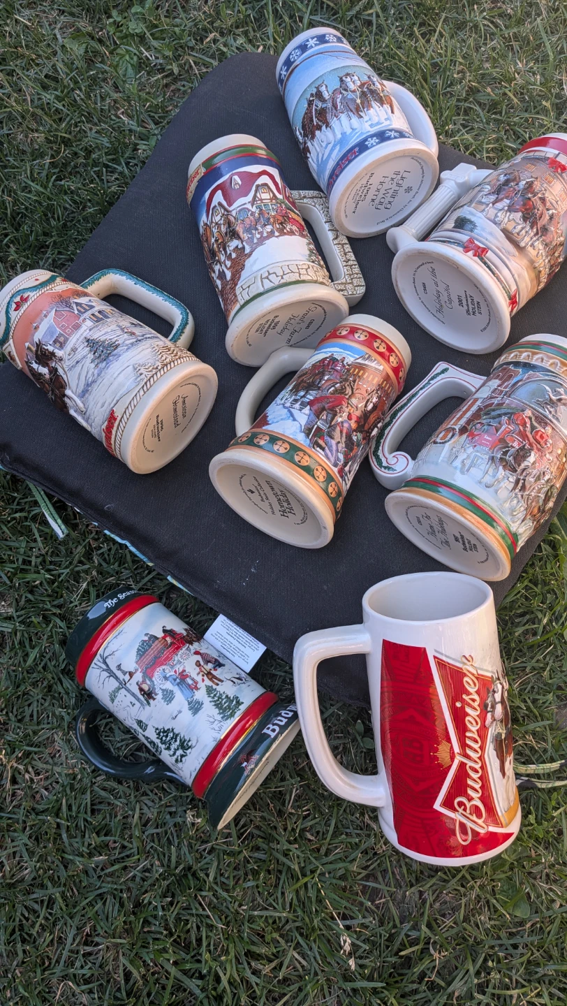 Collection of eight Budweiser Beer Steins good condition - photo 3