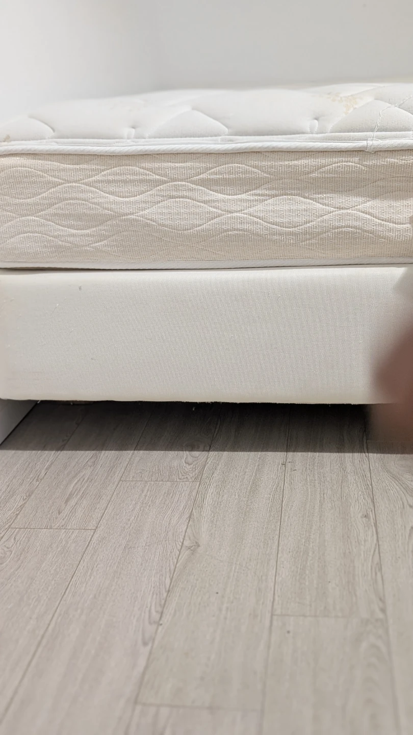 White Mattress Double with box spring