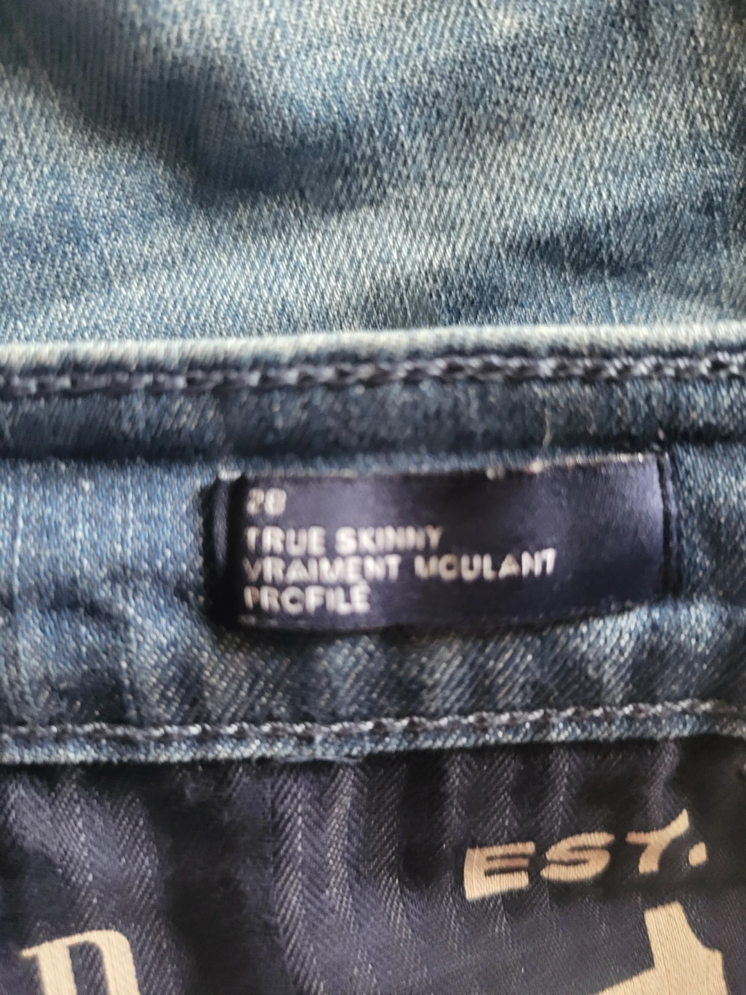 GAP True Skinny Denim Shorts Size 28 - photo 2
