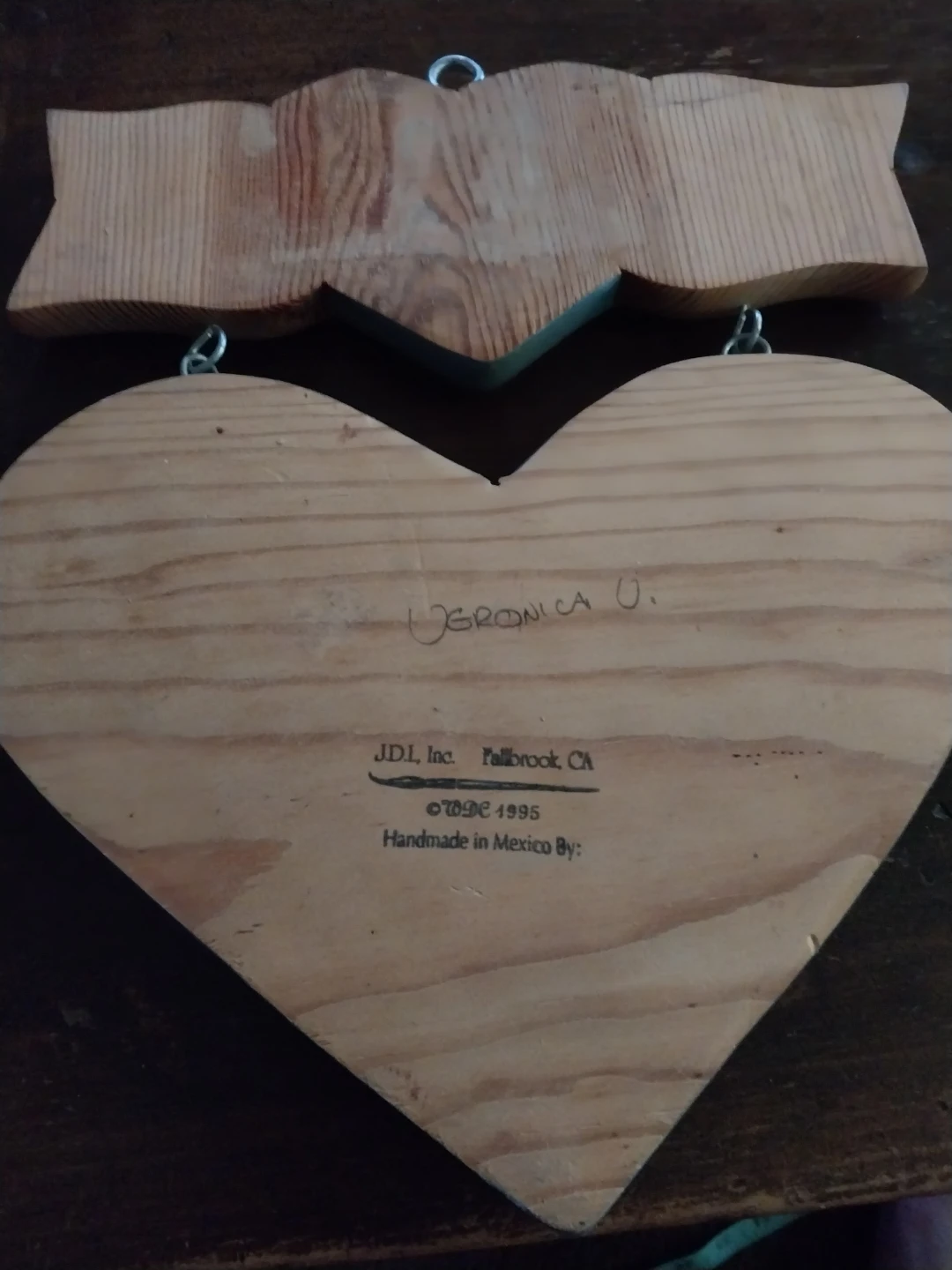 JDL Inc. Handmade Heart Wall Decor 1995 - photo 2