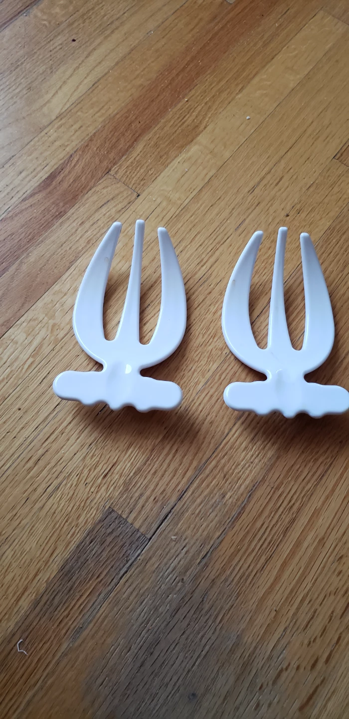 Set of 2 White Salad Servers - photo 2