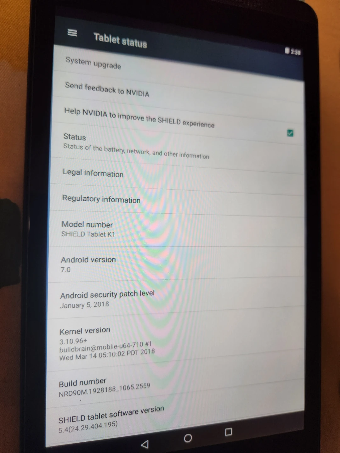 Nvidia Shield K1 Tablet