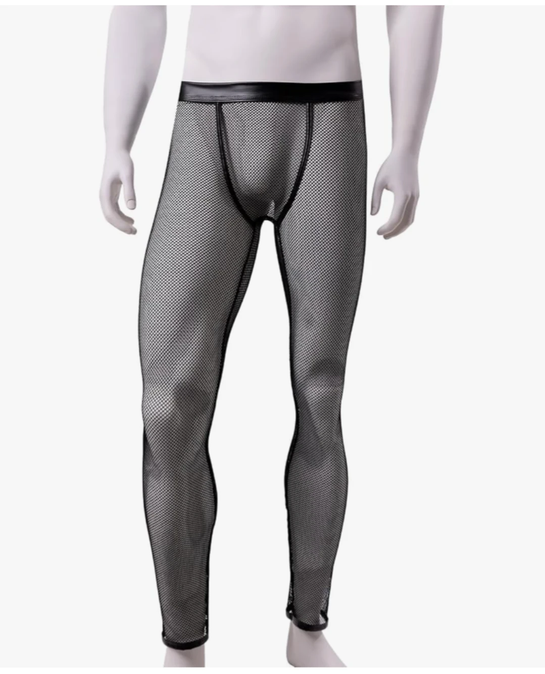 Black Fishnet Thermal Leggings - photo 2