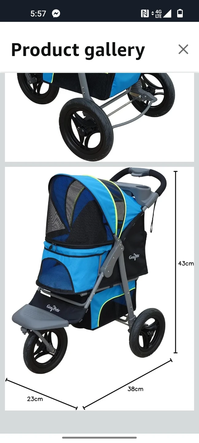 Gen7Pets Trailblazer Blue Pet Stroller - photo 2