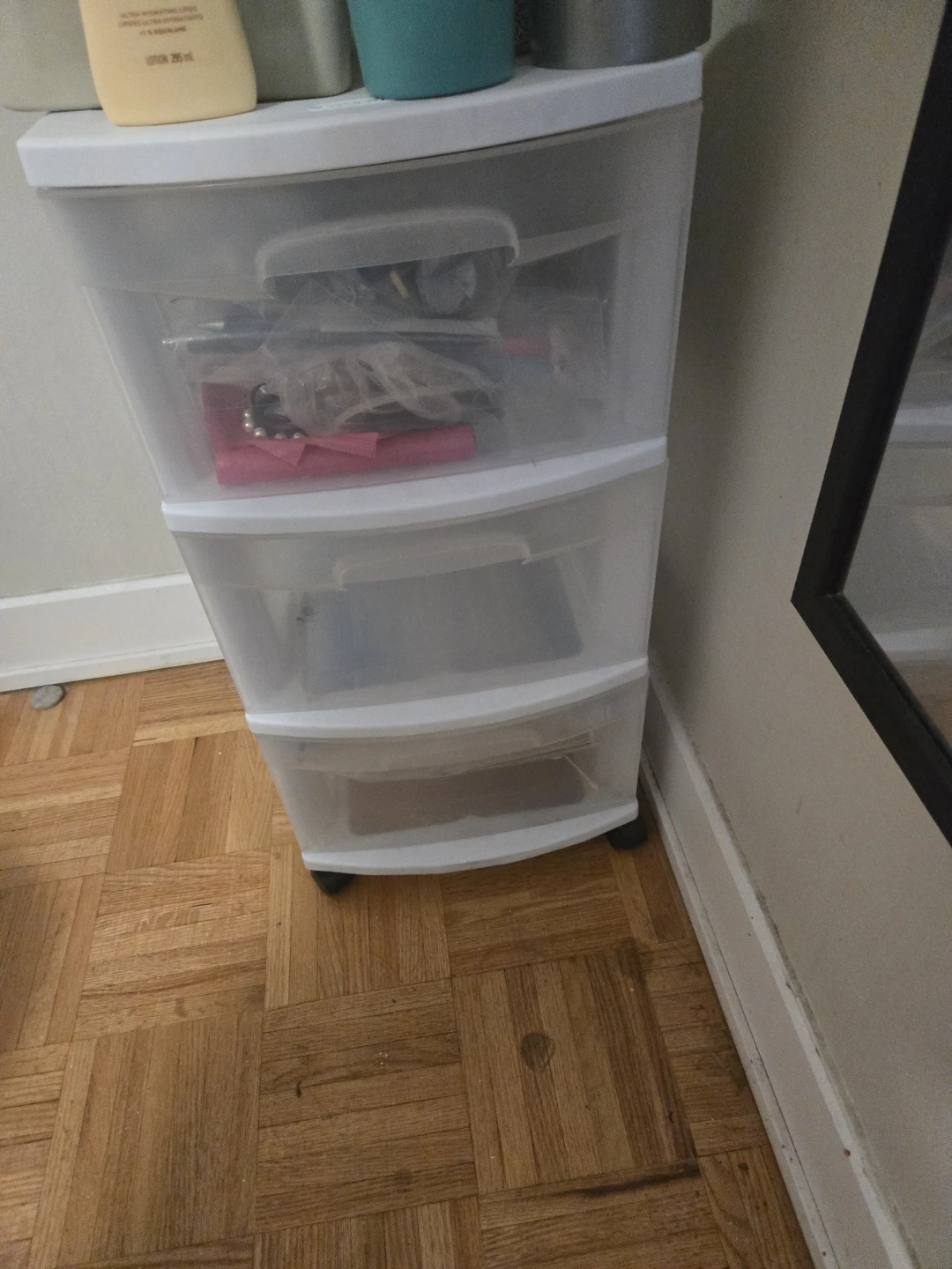 Plastic 3-Drawer Storage Unit