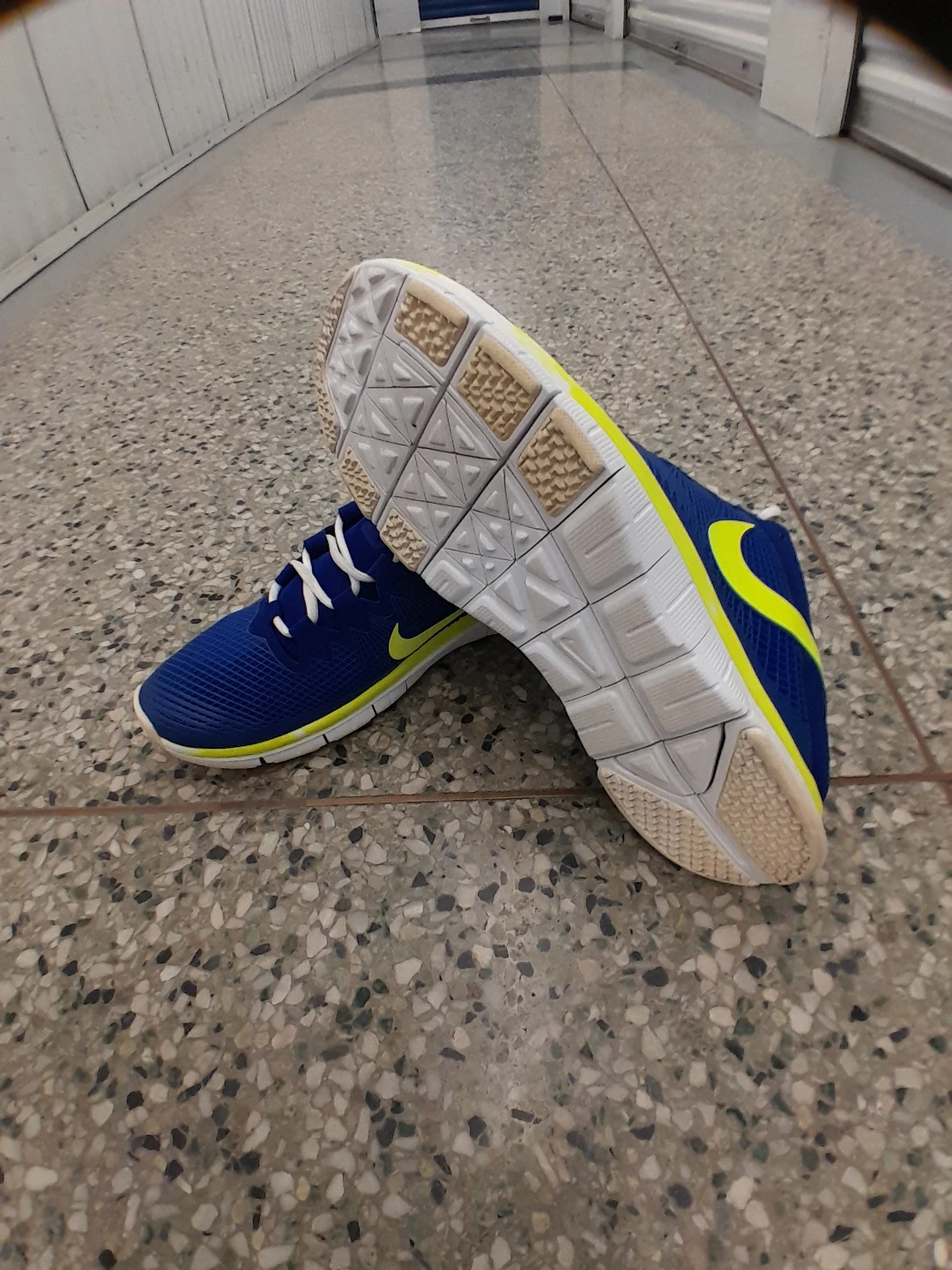 Nike Free Running Shoes - Blue/Yellow Men's Size 13 - photo 2