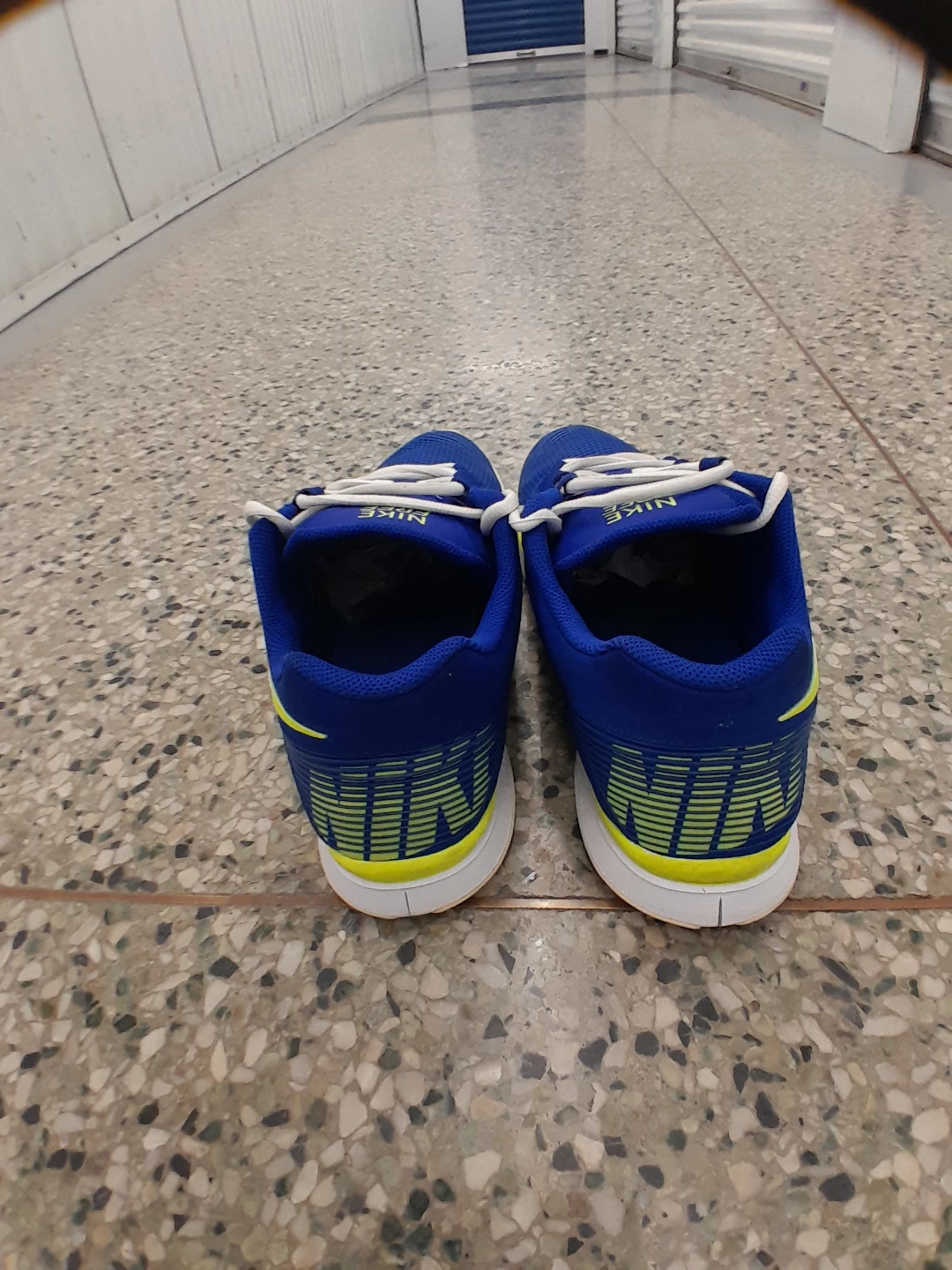 Nike Free Running Shoes - Blue/Yellow Men's Size 13 - photo 3