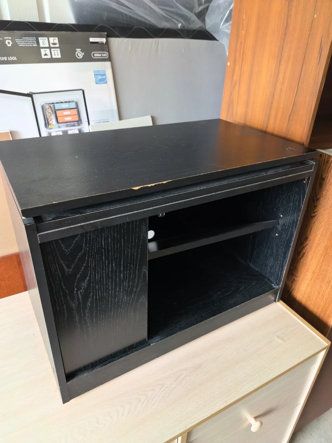 Black Media Console / TV Stand