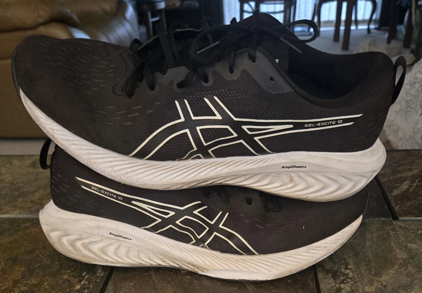 Men's Asics Gel-Excite 10 Shoes. Black. Size 13.
