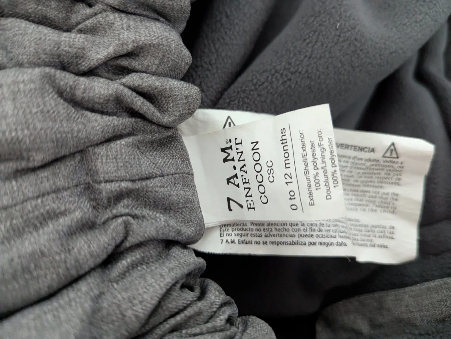 7 A.M. Enfant Car Seat Cocoon Winter Cover - photo 2