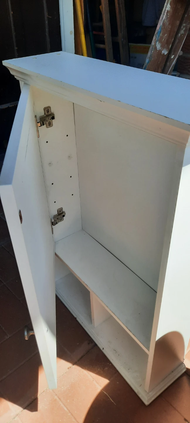 White Medicine Cabinet with Mirror - photo 2