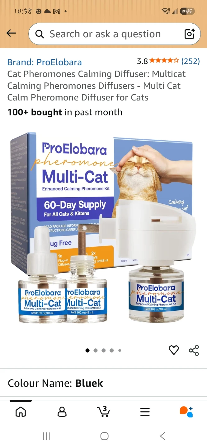ProEllaBara Multi-Cat Calming Diffuser Kit
