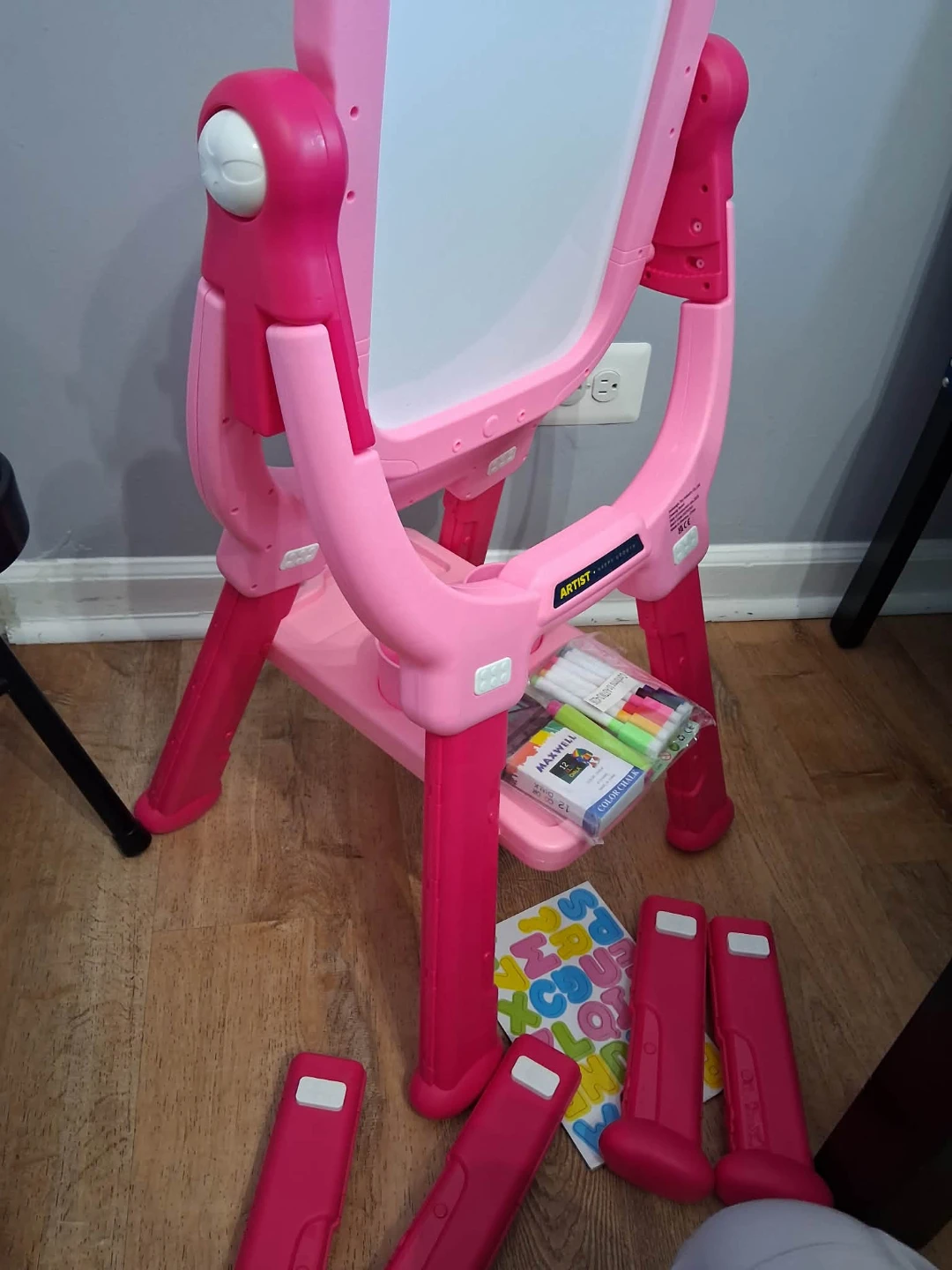 Pink Artist Happy Growth Drawing Board Easel - photo 3