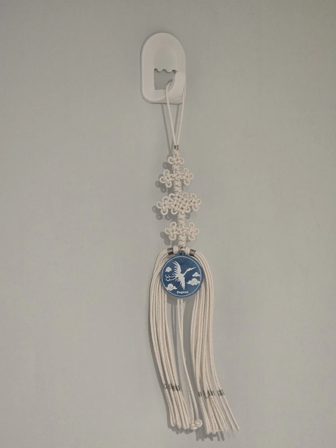 Korean Traditional Tassel Accessory (White Norigae)