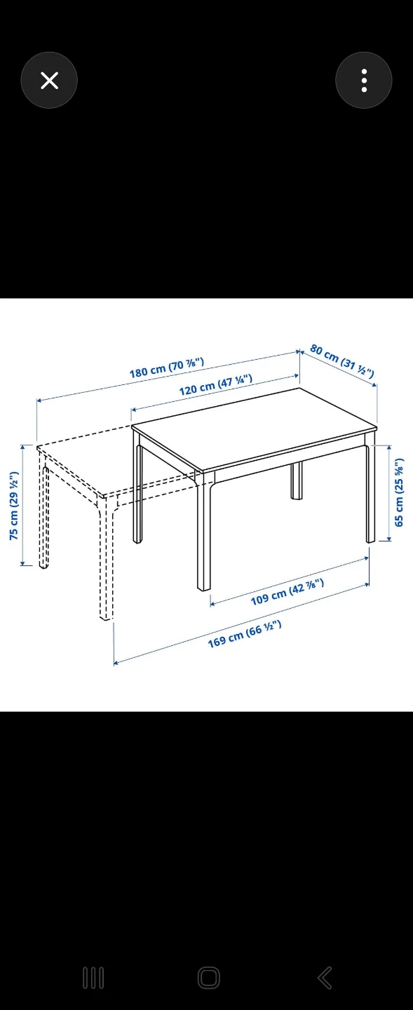 IKEA White Dining Table - photo 3