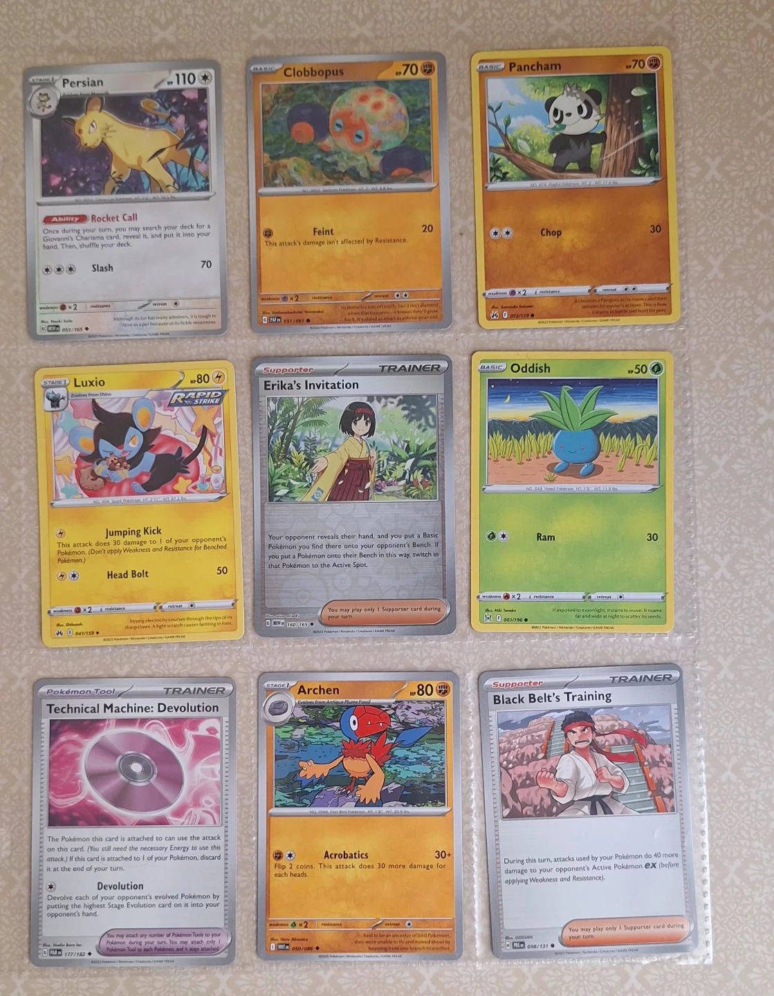 Assorted Pokémon Trading Cards