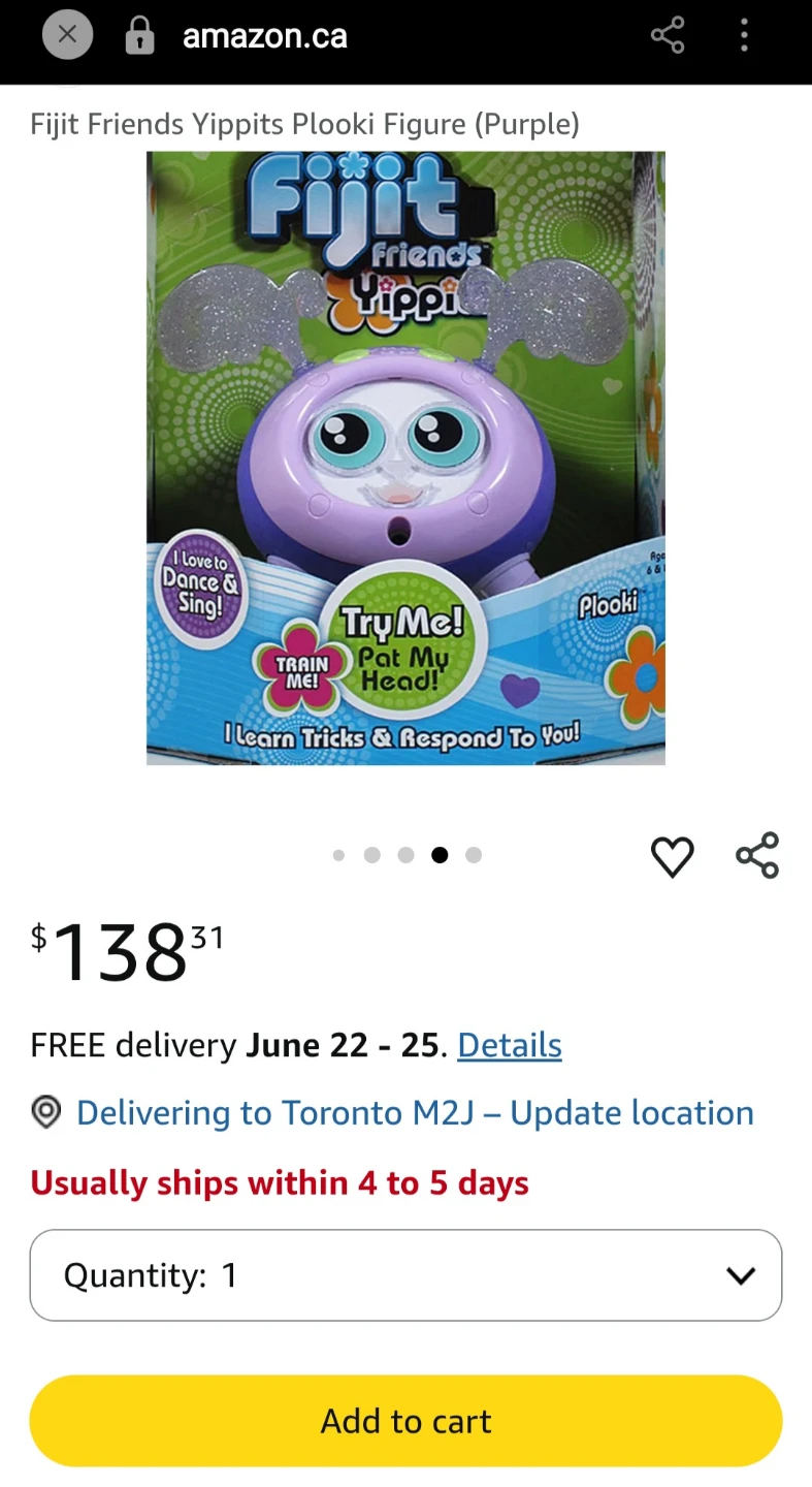 Fijit Friends Yippits Plooki Figure (Purple) - photo 4