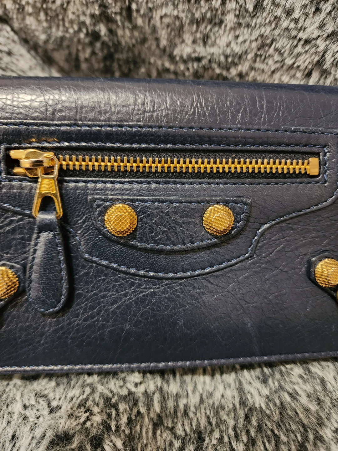 Balenciaga Blue Leather Wallet - photo 2
