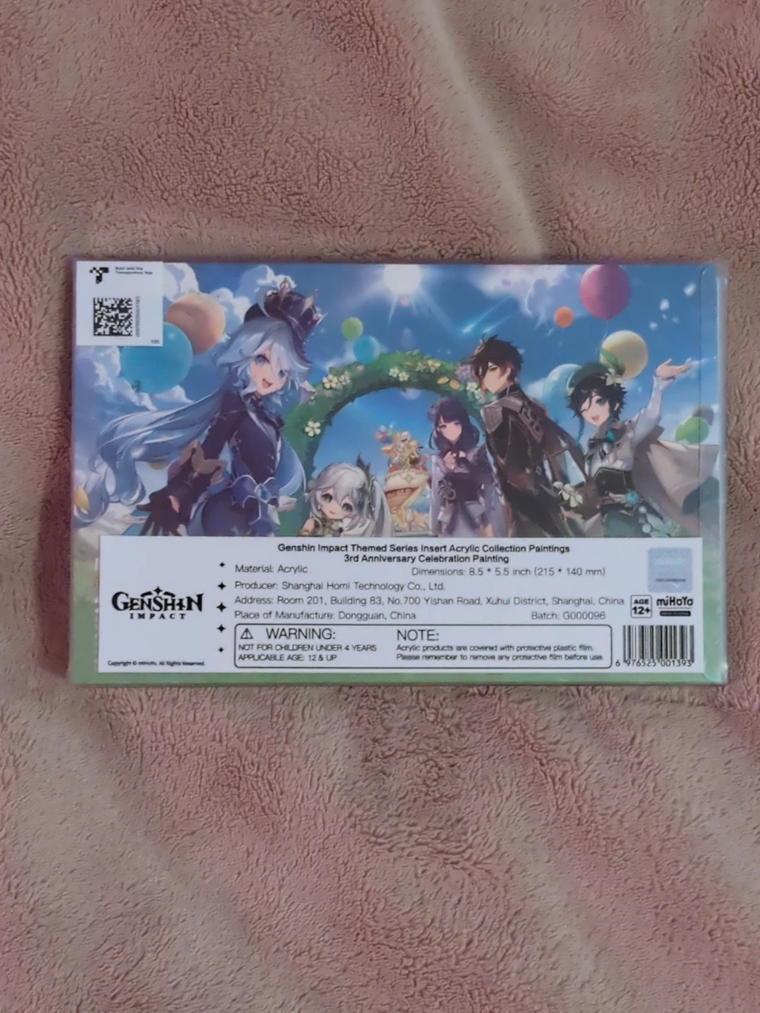Genshin Impact 3rd Anniversary Acrylic Stand - photo 2
