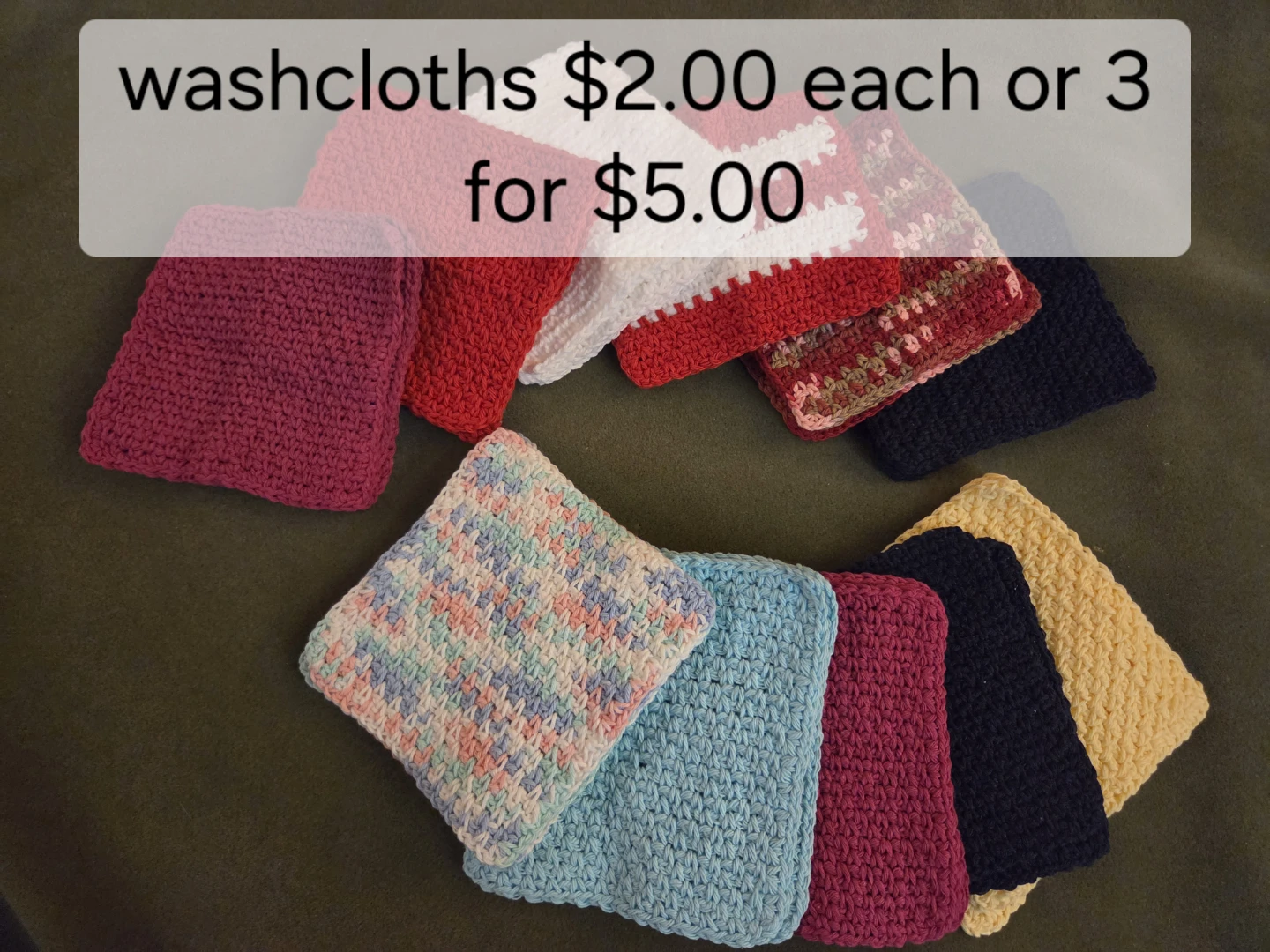 Crocheted household items