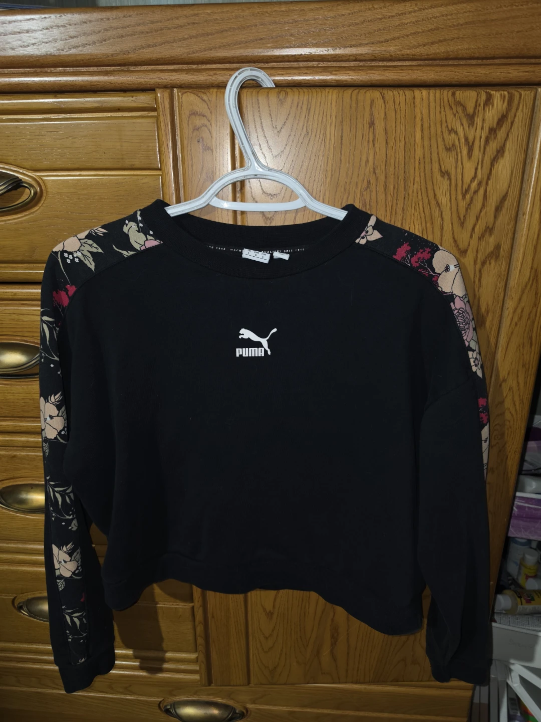 Puma Floral Sleeve Sweatshirt