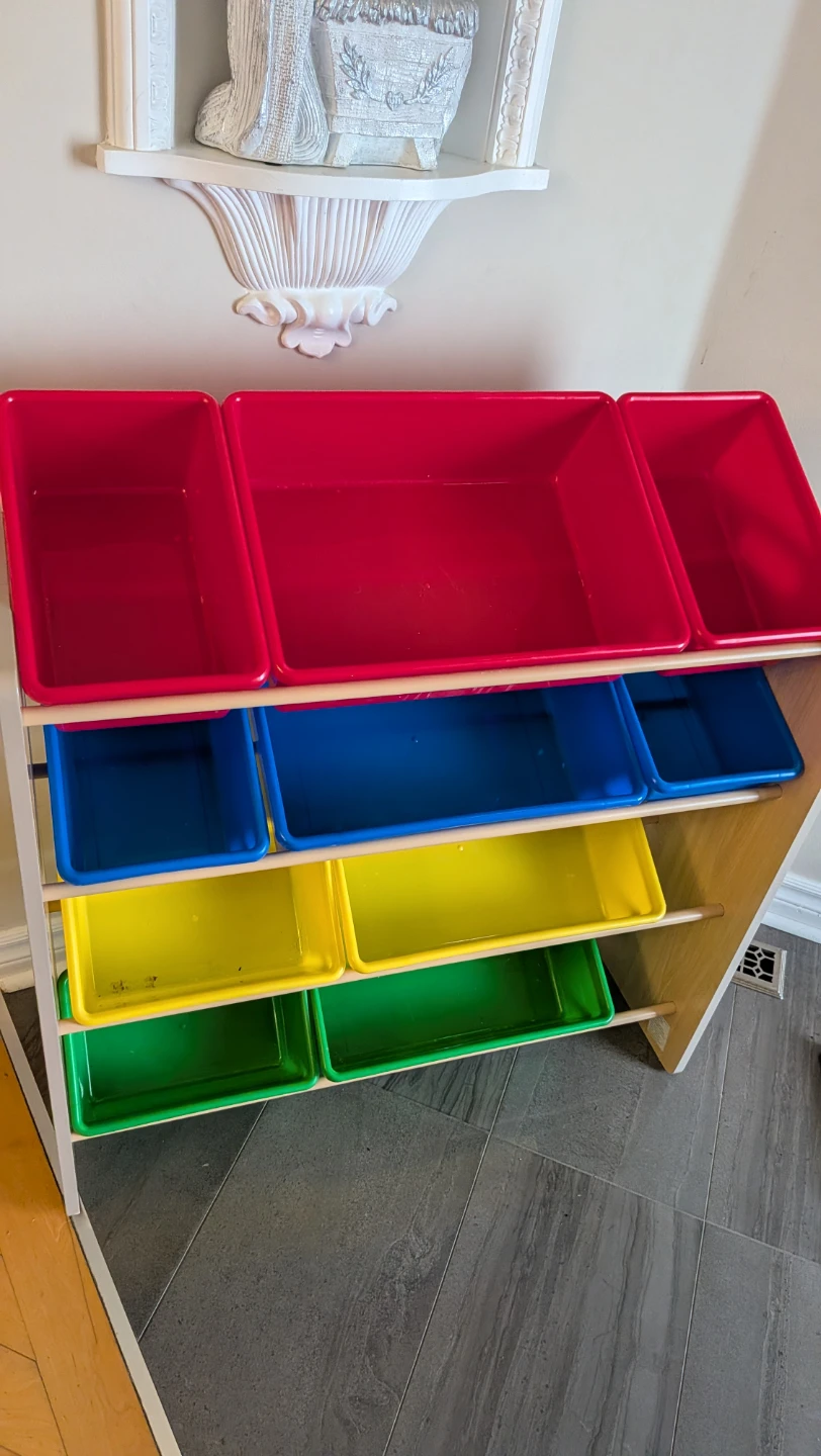 Toy Organizer with Storage Bins