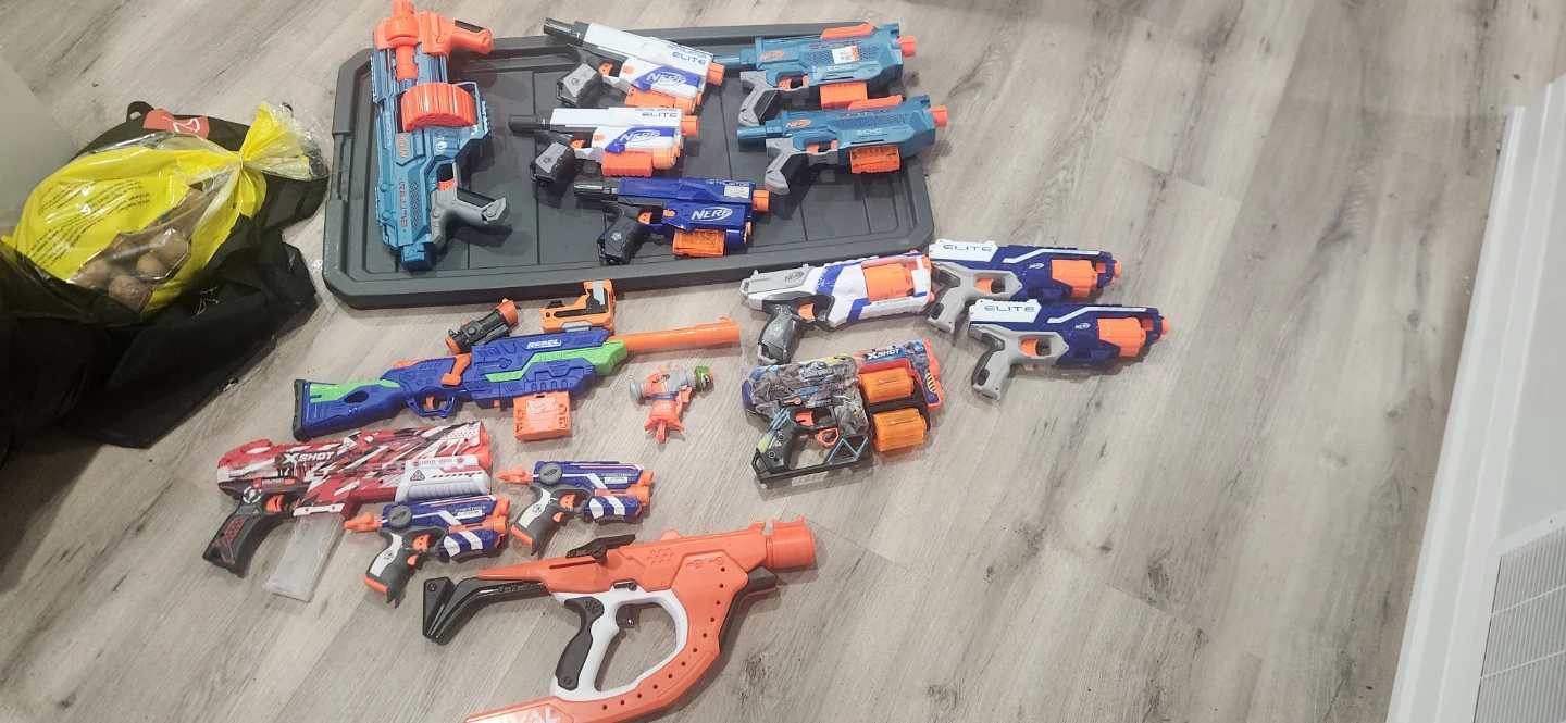 Set of nerf blasters