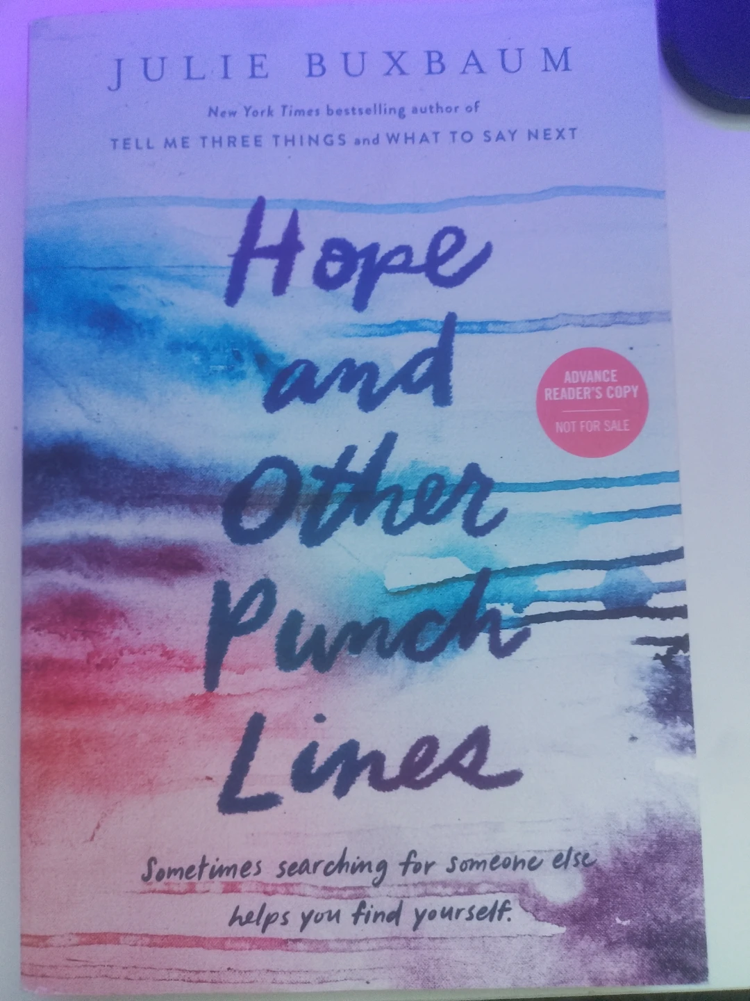 Hope and Other Punch Lines by Julie Buxbaum paperback