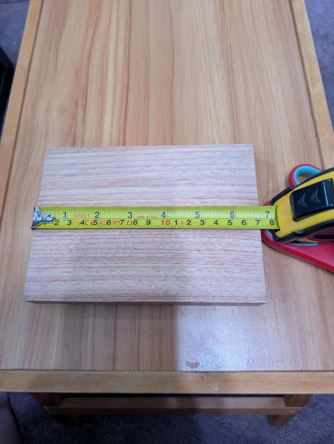 Canarywood board - Approx 6.5"x5"x0.75" - Exotic Hardwood - photo 3
