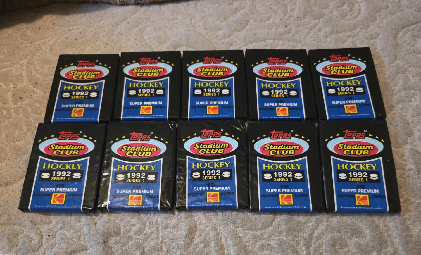 Topps 1992 Stadium Club Hockey Super Premium Series 1 Cards