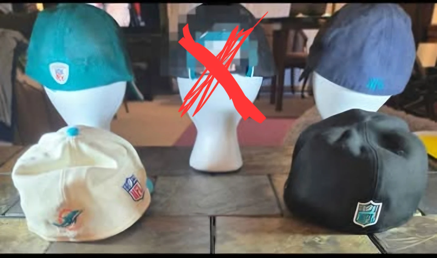 Miami Dolphins Hats, Caps. 4. Very Good to Like New condition. - photo 2