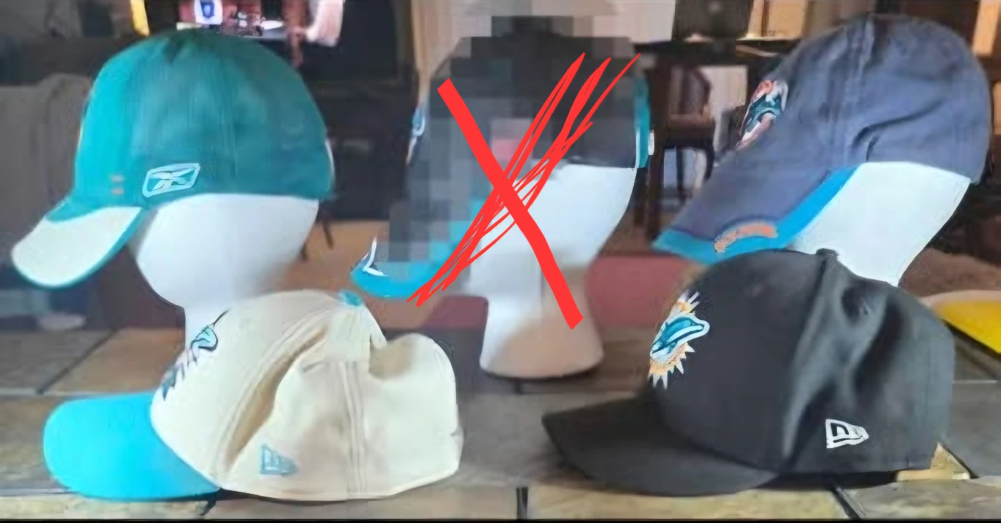 Miami Dolphins Hats, Caps. 4. Very Good to Like New condition. - photo 3