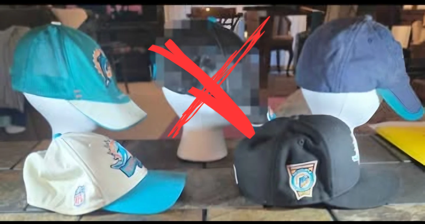 Miami Dolphins Hats, Caps. 4. Very Good to Like New condition. - photo 4