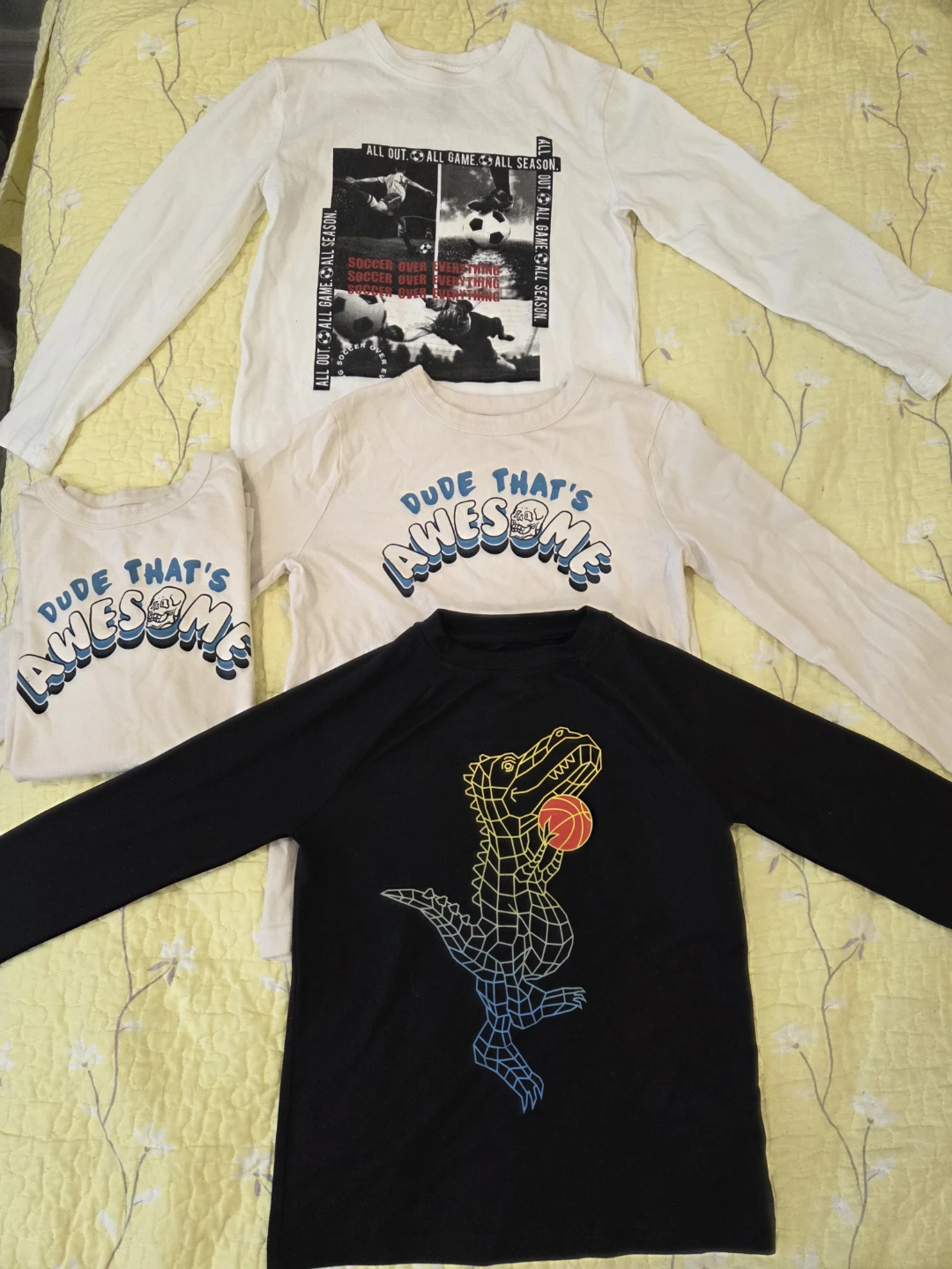 Bundle of 4 Kids' Long Sleeve Shirts