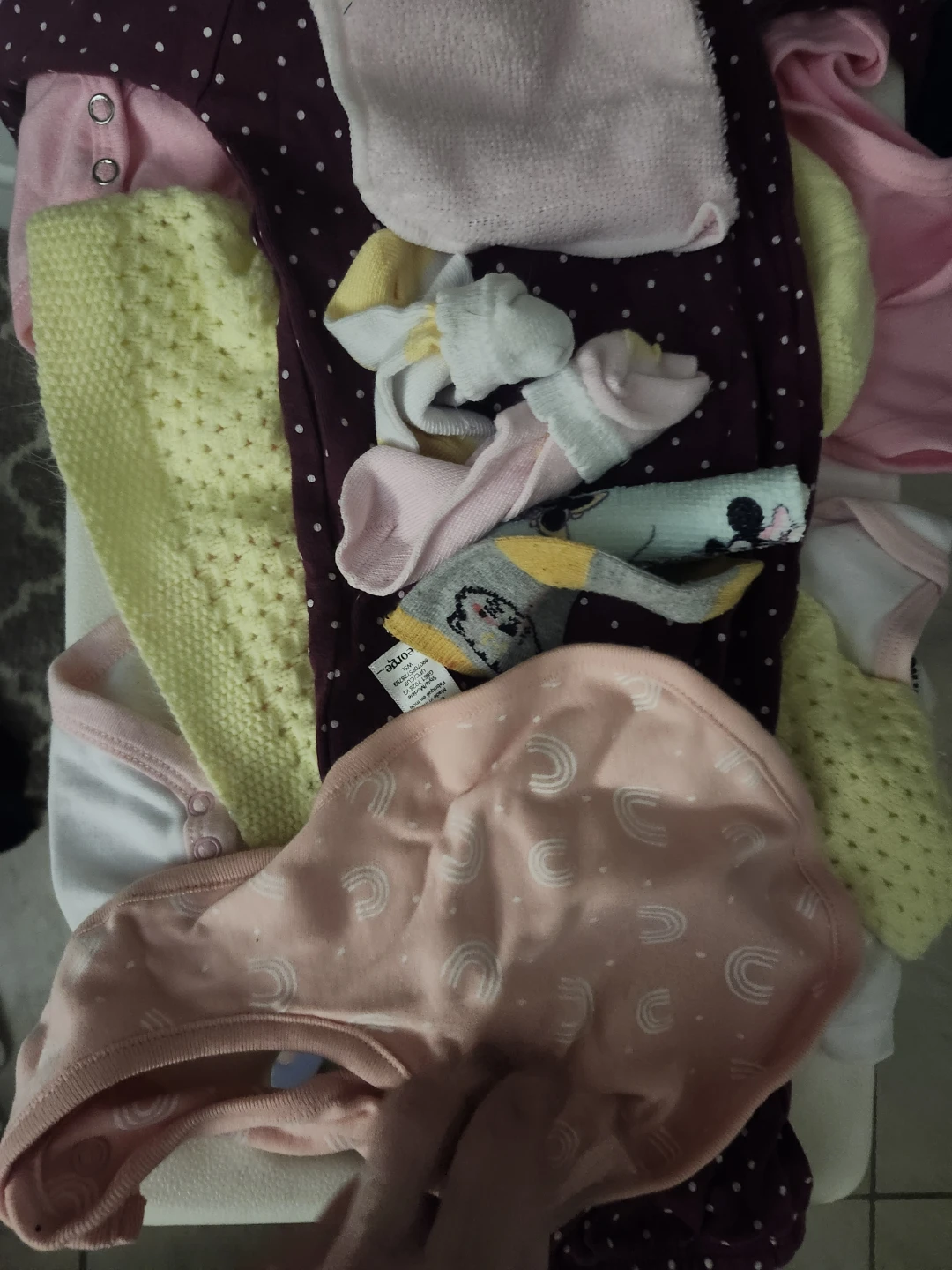 Baby Clothes Bundle - Onesies, Socks & Bibs