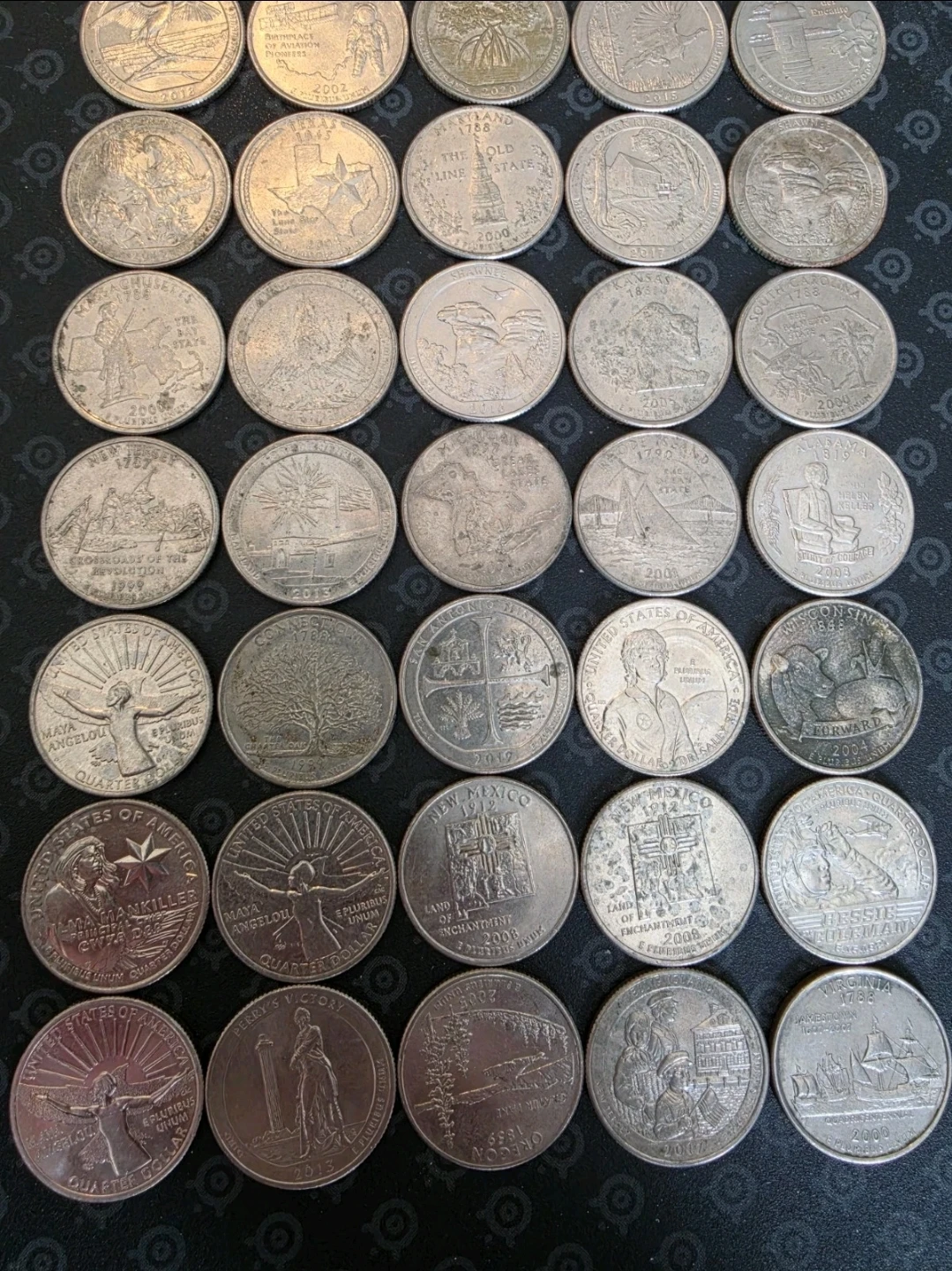 Collection of 50 State Quarters XF condition - photo 2