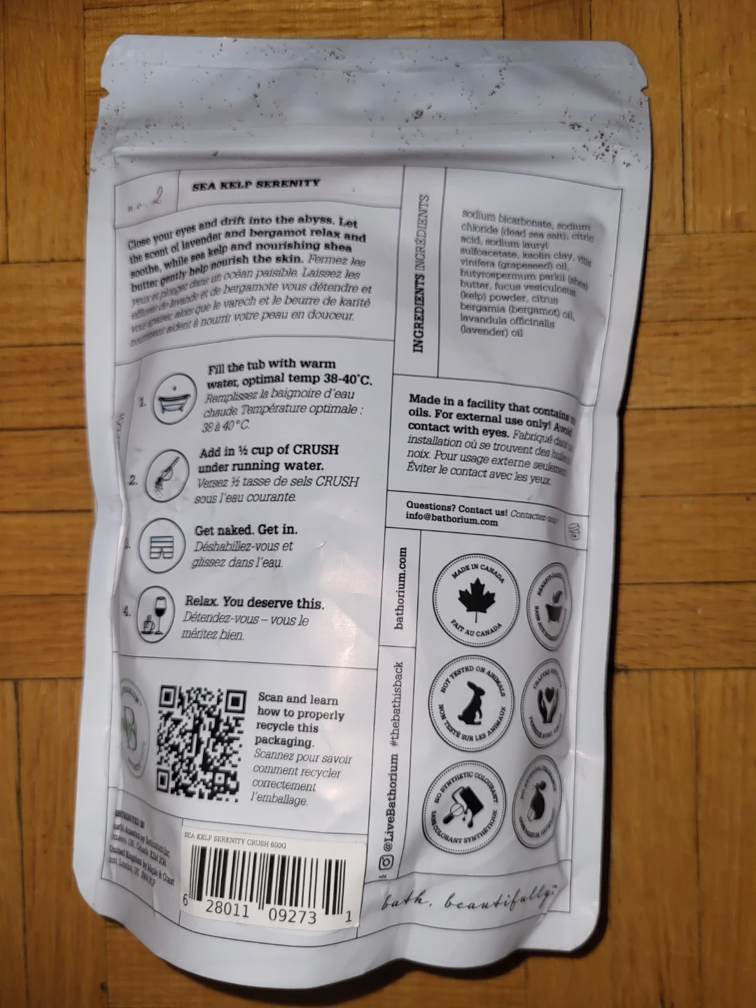 ⚽️ Bathorium CRUSH Sea Kelp Serenity Relaxing Bath Soak - photo 2