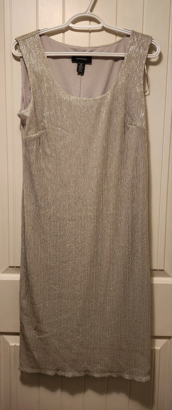 R&M Richards Women's champagne Sheath Dress ⚽ - photo 3