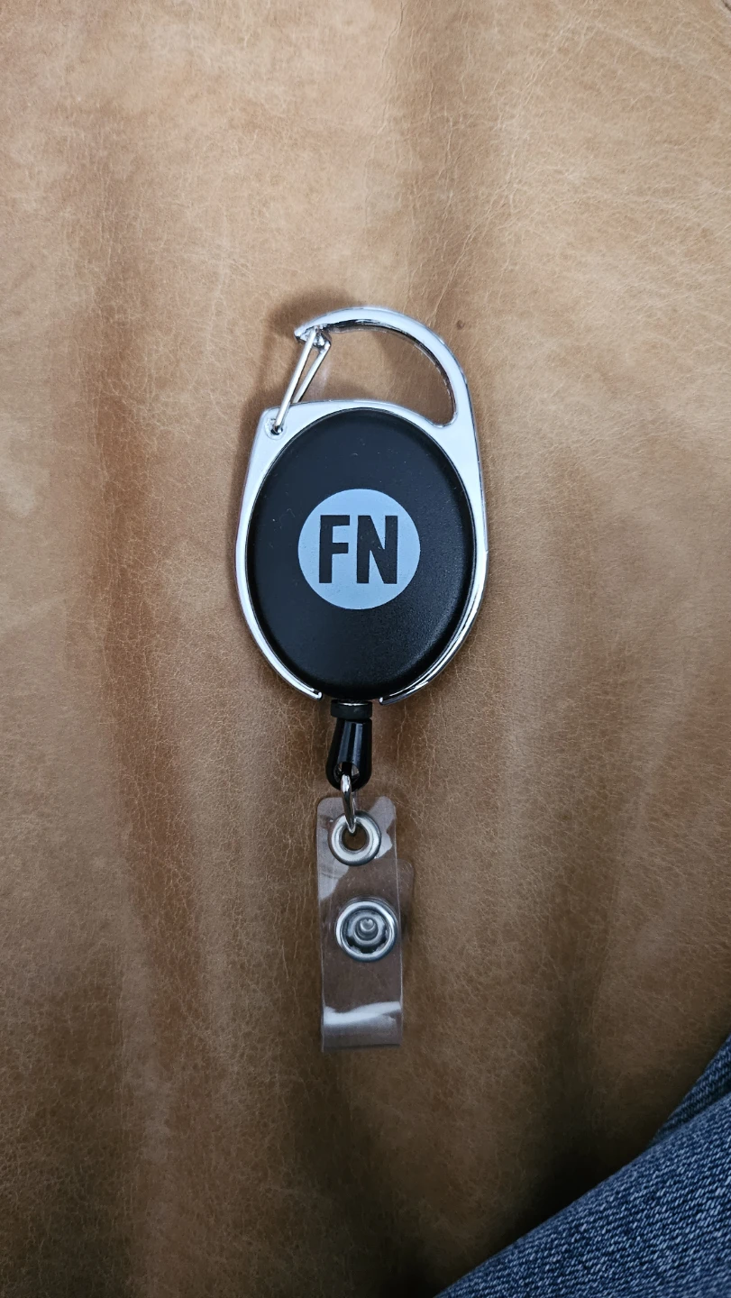 Retractable Badge Holder with FN Logo