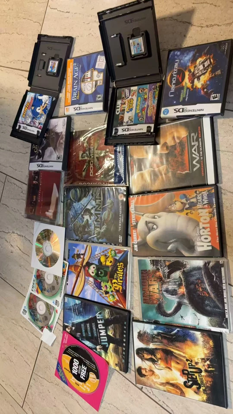 Nintendo DS and DVD Game Bundle